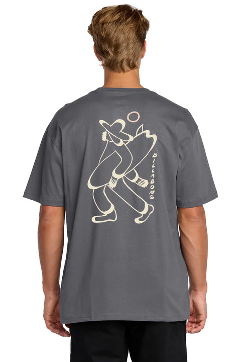 Billabong Up The Beach Regular S/S Shirt - Char-Back