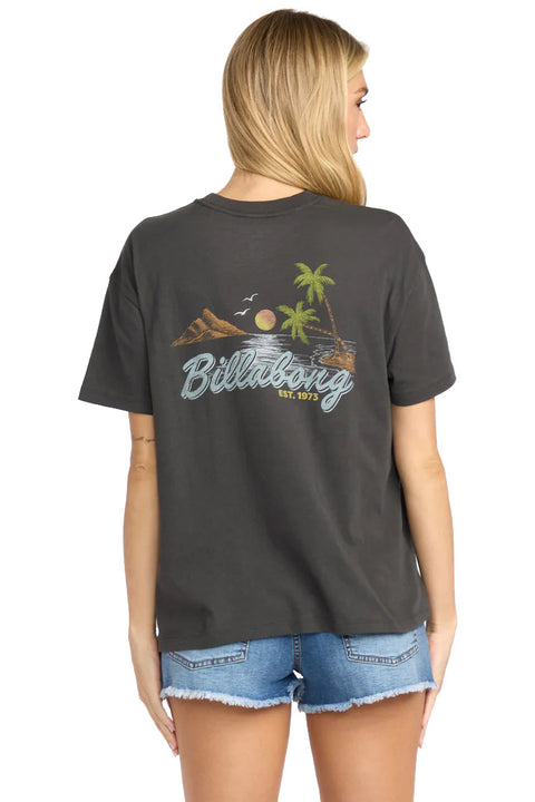 Billabong What A Vibe SS Tee - Off Black - Back