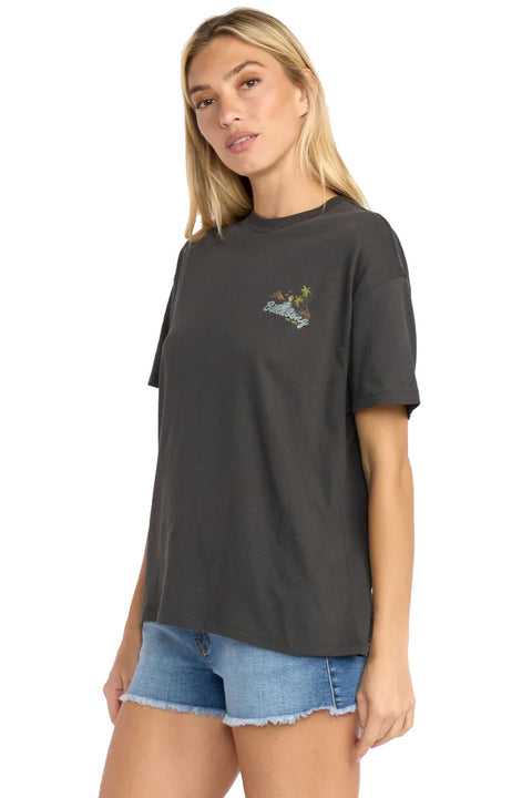 Billabong What A Vibe SS Tee - Off Black - Side