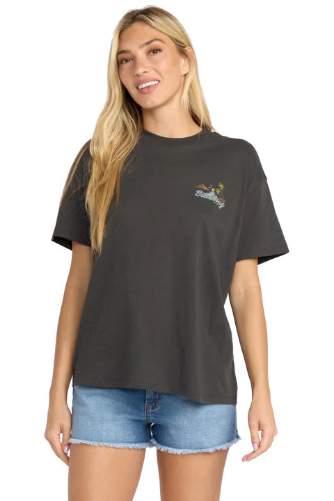 Billabong What A Vibe SS Tee - Off Black - Front