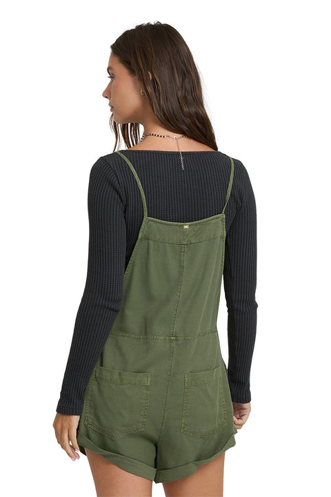 Billabong Wild Pursuit Overall Romper - Canteen- Back