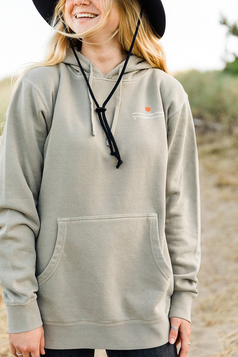 Moment Board Stack Pullover Hoodie - Pigment Cement