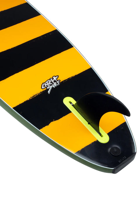 Catch Surf Odysea 7'0" Single Fin Plank - Military Green- Tail with fin up