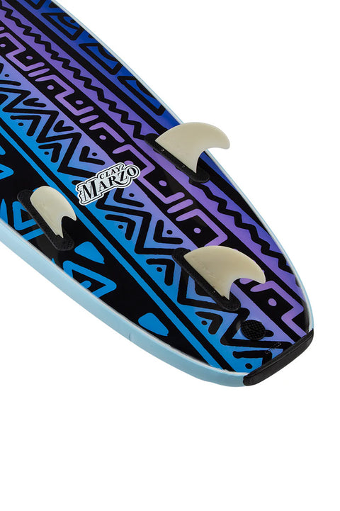 Catch Surf Odysea Log Clay Marzo 7'0" Surfboard- Sky Blue- Close up on tail