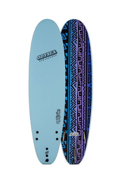 Catch Surf Odysea Log Clay Marzo 7'0" Surfboard- Sky Blue- Top and bottom view