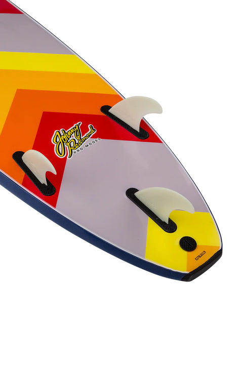 Catch Surf Odysea 8'0" Log X Johnny Redmond Pro Surfboard - Midnight Blue- Close up on tail