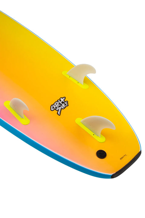 Catch Surf Odysea Log 10'0" Surfboard - Blue- Tail with fins up