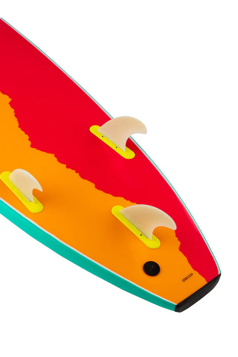 Catch Surf Odysea Log 9'0" - Turquoise- Close up of fins