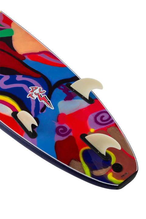 Catch Surf Odysea Todd Diciurcio Log 8'0" - Midnight Blue- Close up on fins