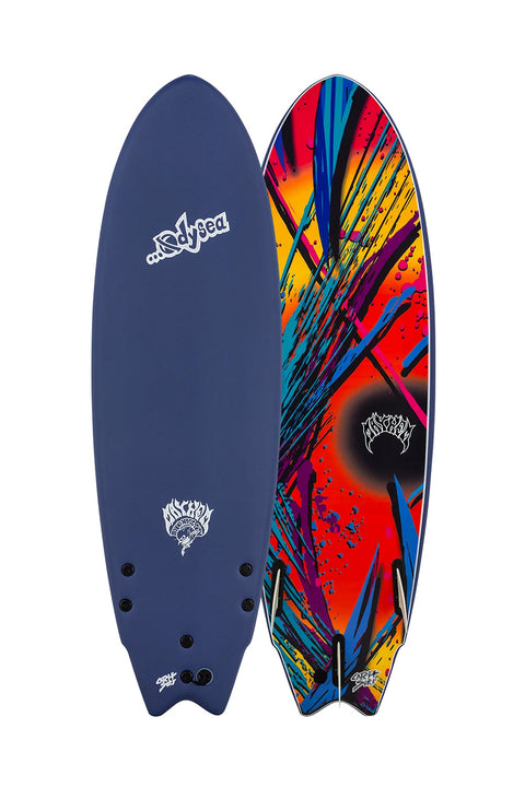 Catch Surf Odysea X Lost 5'11" RNF Surfboard - Midnight Blue- View of top and bottom
