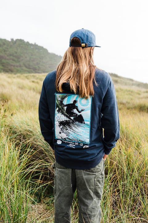 Cape Kiwanda Longboard Classic 2024 Hoodie - Navy