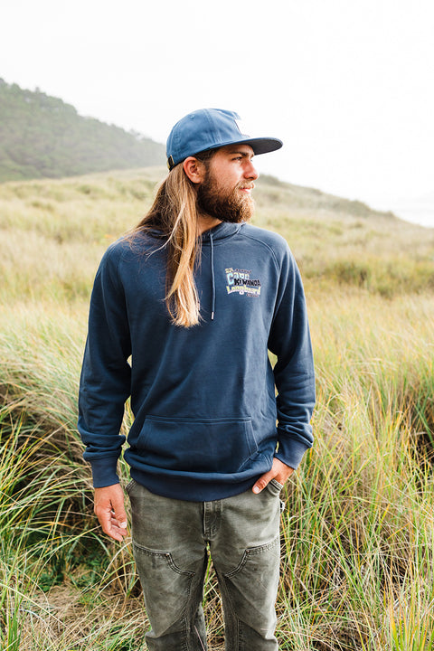 Cape Kiwanda Longboard Classic 2024 Hoodie - Navy - Front 2