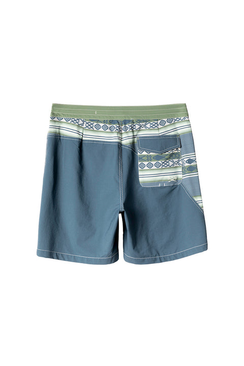 Dark Seas Aliso Boardshort - Storm / Moss- Back