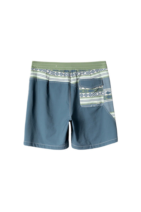 Dark Seas Aliso Boardshort - Storm / Moss- Back