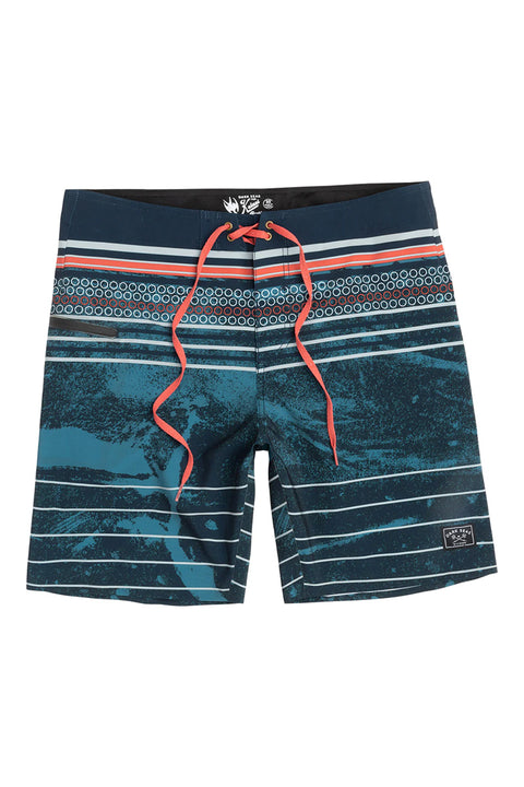 Dark Seas Gyotaku Boardshort - Navy | Moment Surf Company