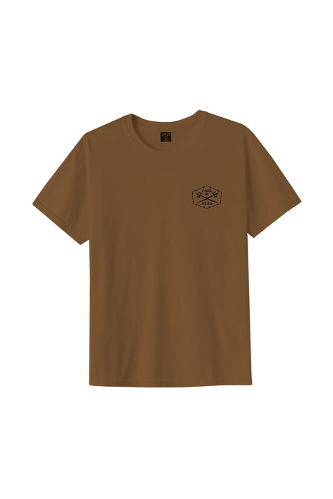 Dark Seas No Trespassing Tee - Bronze Brown - Front