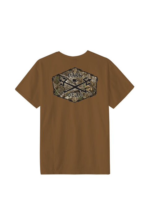 Dark Seas No Trespassing Tee - Bronze Brown - Back