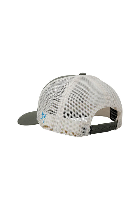 Dark Seas Prospect Hat - Olive / White- Back