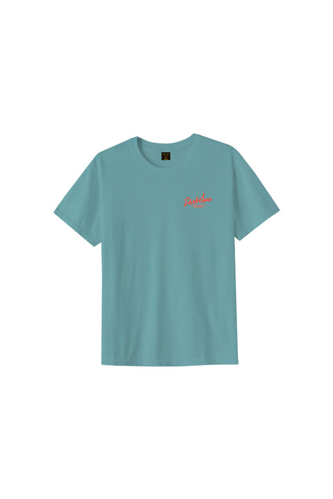 Dark Seas Rainbow Rider Pigment T-Shirt - Aqua - Front
