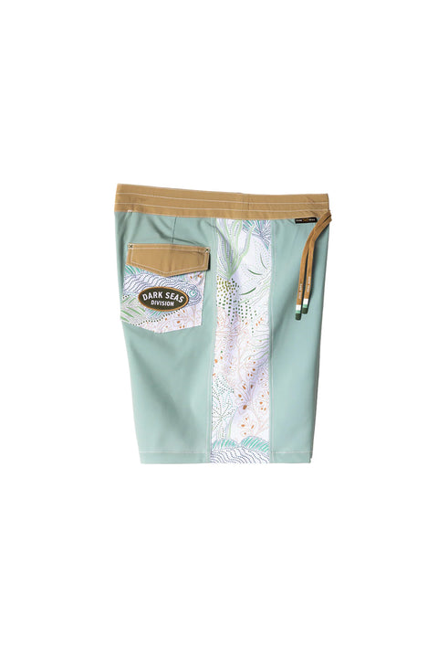 Dark Seas Rincon Boardshort - Grey / Gold- Side