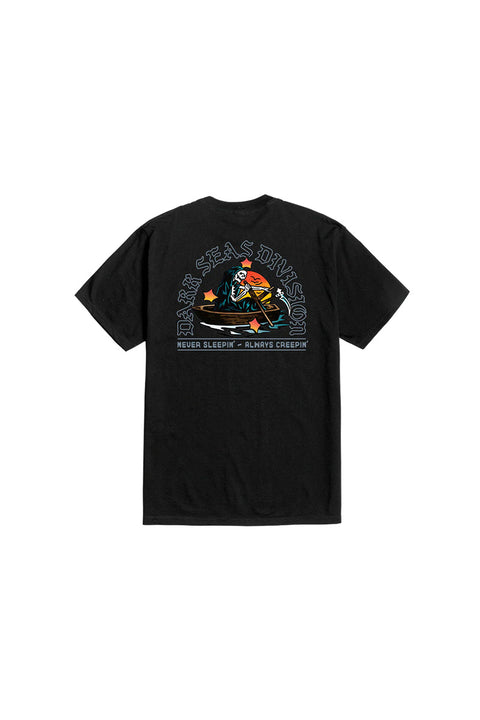 Dark Seas Rowboat Tee - Black - Back