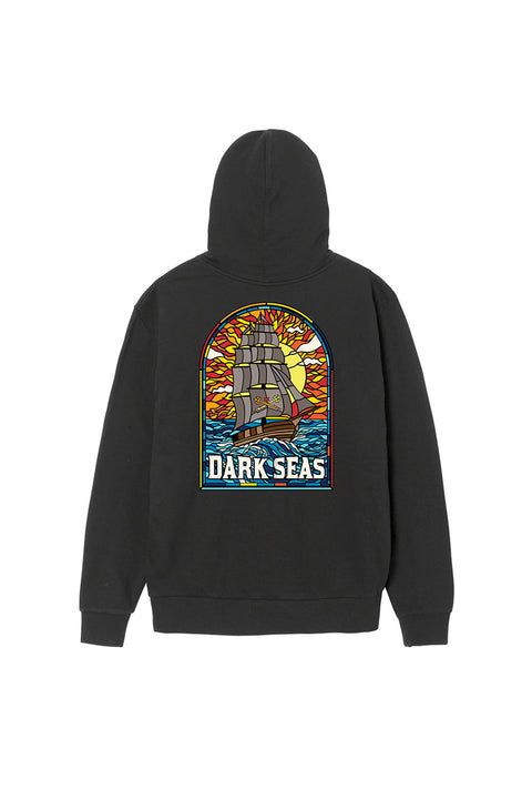 Dark Seas Sailor's Sun Fleece - Black - Back