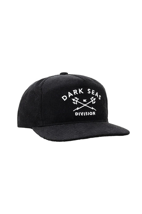 Dark Seas Tridents Corduroy Hat - Black