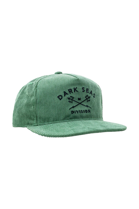 Dark Seas Tridents Corduroy Hat - Green