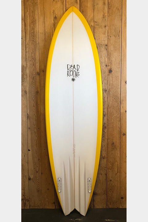 Dead Kooks Ying Yang 6'4" Longboard Surfboard - Bottom