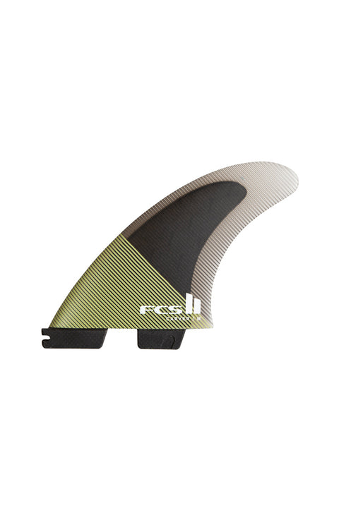 FCS II Carver PC Medium Tri Fin Set - Eucalyptus- Front