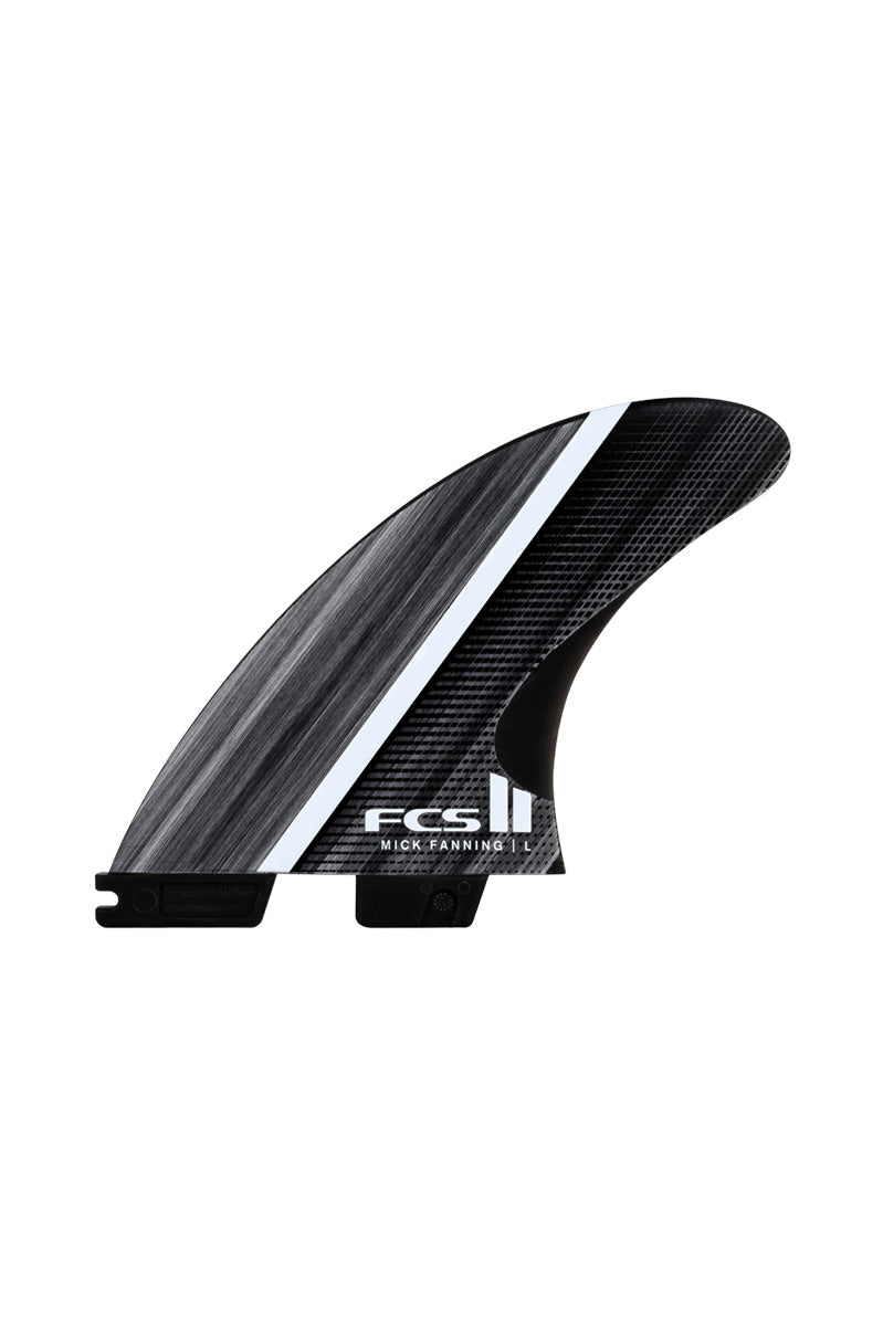 FCS II MF Fibre Fusion Glass Medium Tri Fin Set - Smoke / White