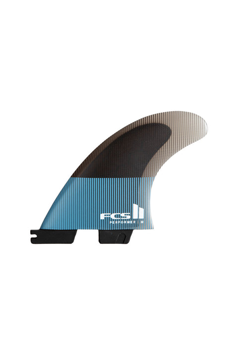 FCS II Performer PC Large Tri Fin Set - Tranquil Blue- Front
