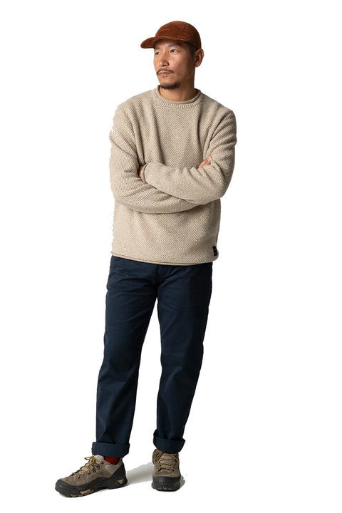 Finisterre Barents Jumper - Oatmeal- Front