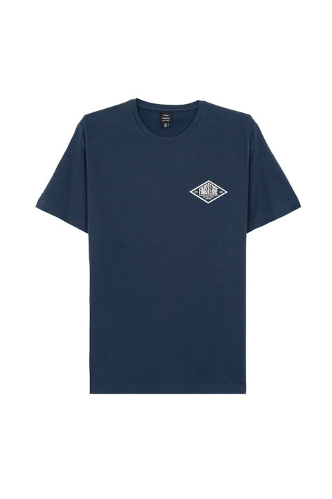 Finisterre Diamond Logo Tee - Navy- Front