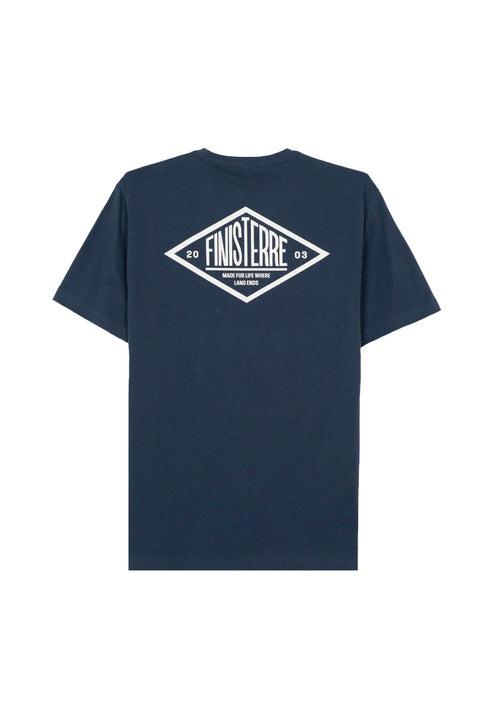 Finisterre Diamond Logo Tee - Navy- Back
