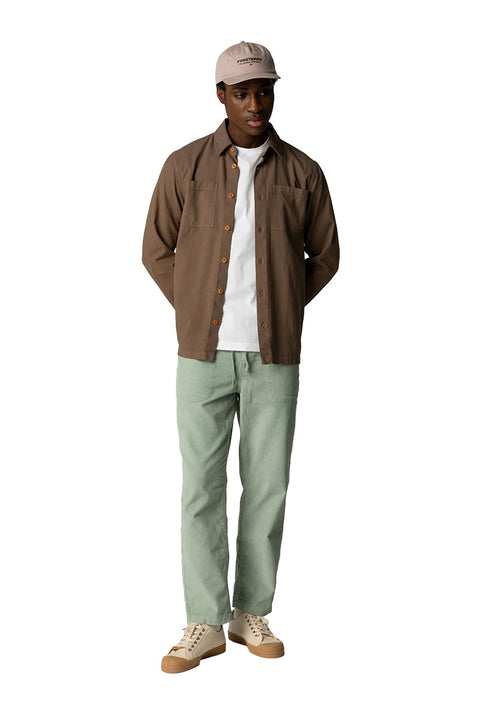 Finisterre Hendra L/S Shirt - Woodsmoke- Front