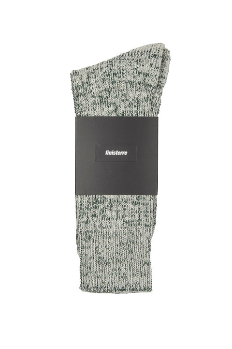 Finisterre Kelson Sock - Khaki Marl- In packaging