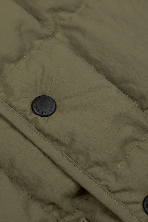 Finisterre Women's Lapwing Jacket - Olive- Close up on bottons