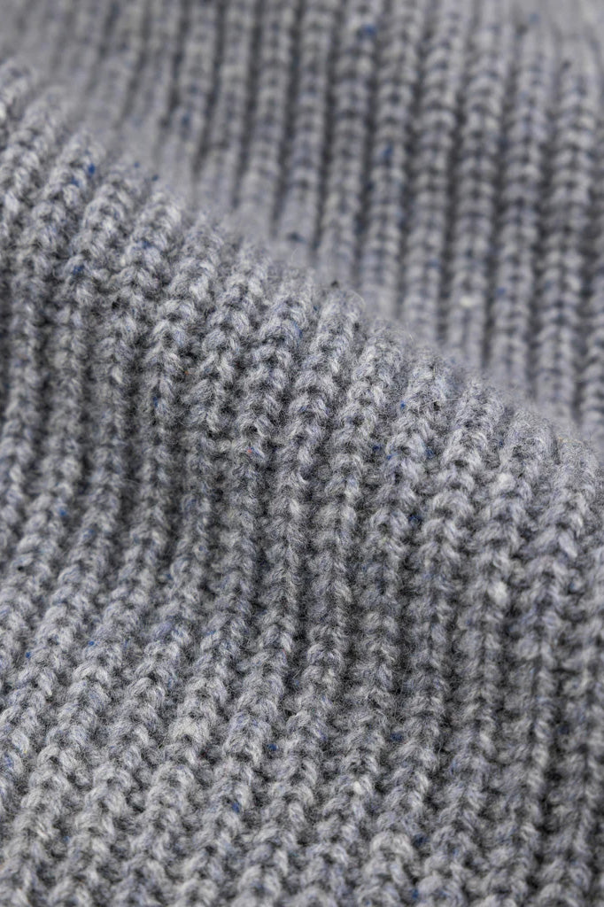 Finisterre Mora Knit Sweater - Grey / Blue | Moment Surf Company