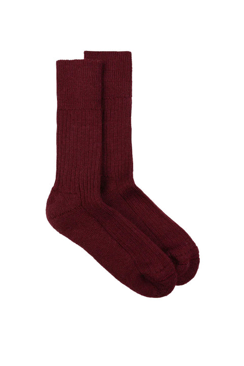 Finisterre Ribbed Sock - Plum - Not In Packaging