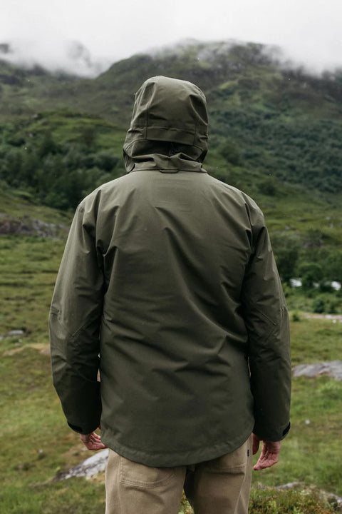 Finisterre Stormbird Jacket - Olive- Back