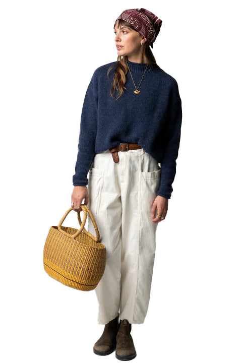 Finisterre Taran Jumper - Deep Blue- Front