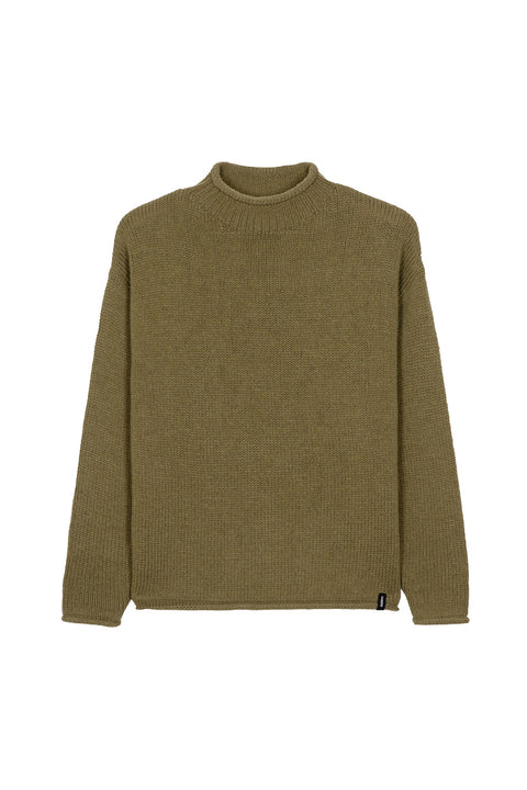 Finisterre Taran Jumper - Willow Green- Front