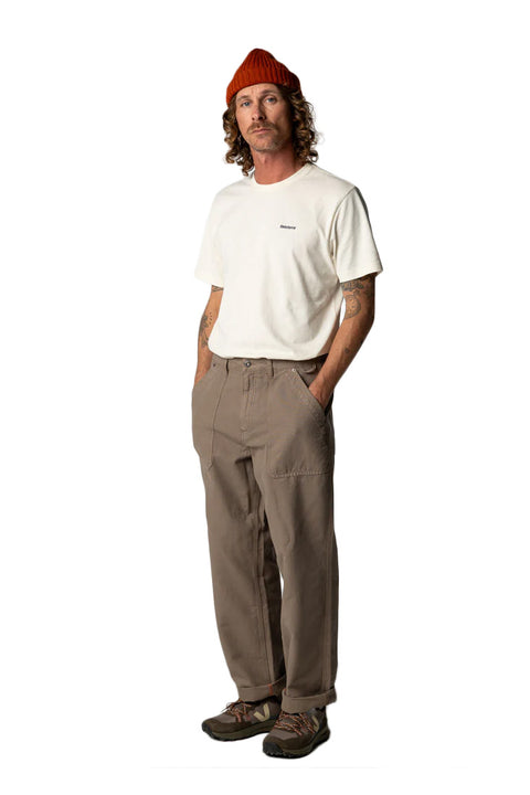 Finisterre Waves SS Tee - Ecru- Front