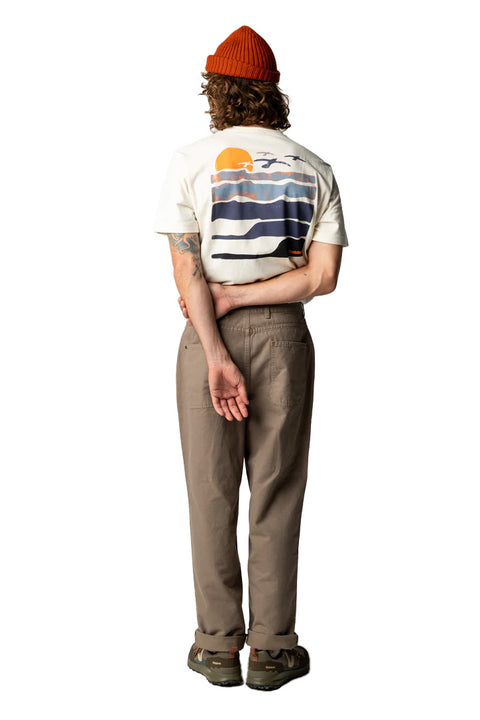 Finisterre Waves SS Tee - Ecru- Back