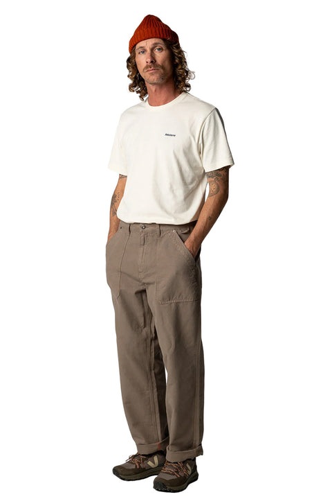 Finisterre Waves SS Tee - Ecru- Front