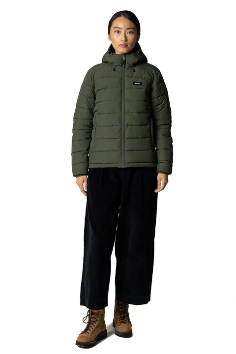 Finisterre Women's Nebulas Jacket - Timber Green- Front