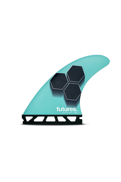 Futures Fins AM1 Honeycomb Thruster Fin - Teal / Navy- Teal fin