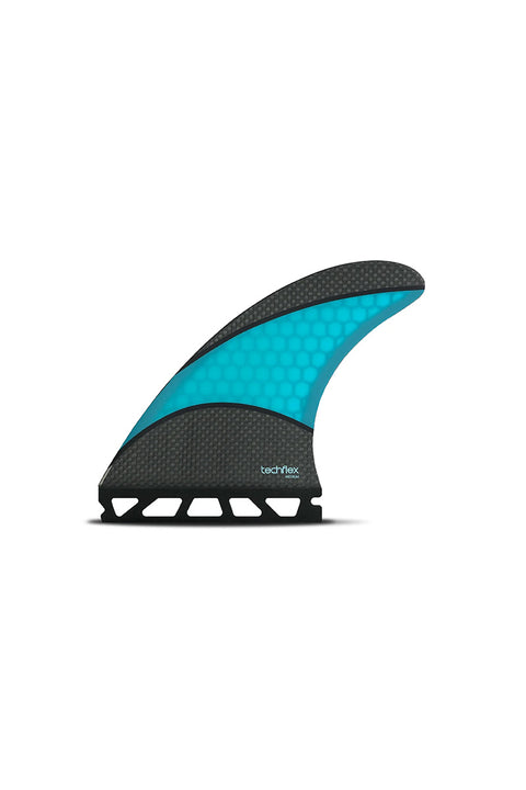 Futures Fins AM1 Techflex Thruster Fin Set - Black / Blue - Inside Foil