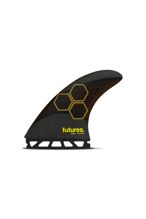 Futures Fins AM2 Techflex Thruster Fin Set - Black / Orange